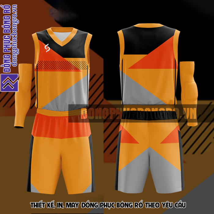 Đồng phục bóng rổ màu cam tại Hậu Giang