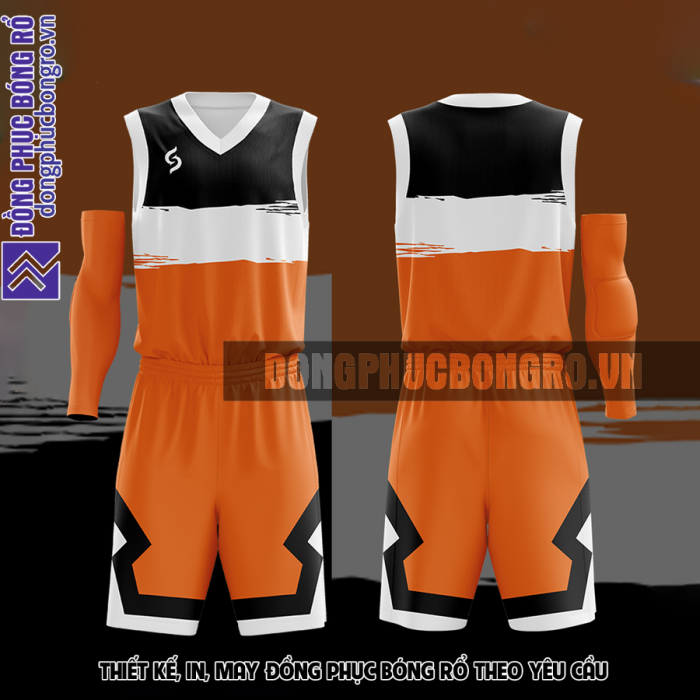 Quần áo bóng rổ trẻ em màu cam tại Bình Phước